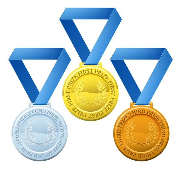 Medalhas de prémio — Vetor de Stock