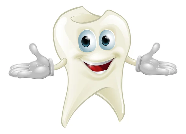 Tatlı diş diş maskot — Stok Vektör