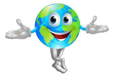 Dünya Dünya maskot adam