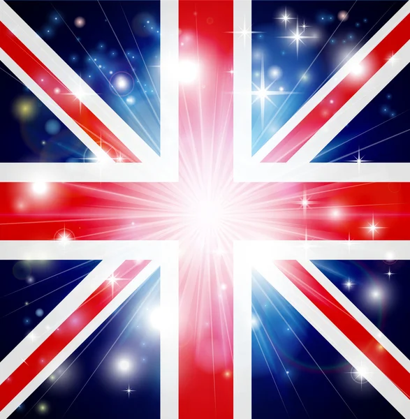 Union Jack Flagge Hintergrund — Stockvektor