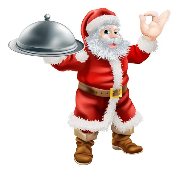 Santa Chef — Stock Vector