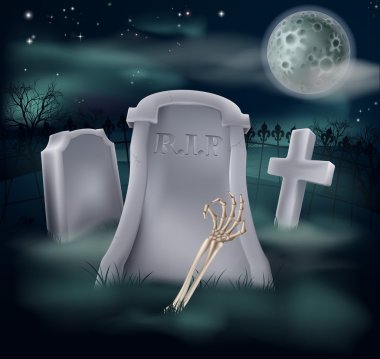 Undead iskelet el mezar