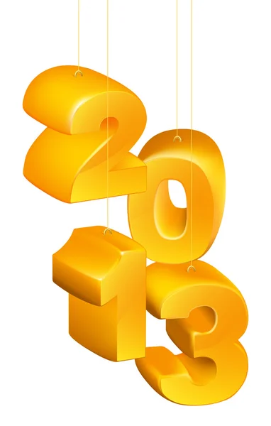 2013 nyår dekorationer — Stock vektor