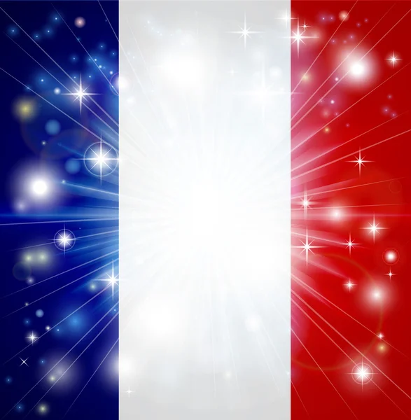 Francouzská vlajka pozadí — Stockový vektor
