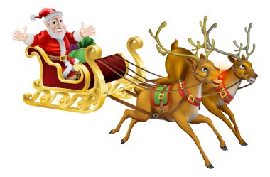 Noel Baba Noel kızak