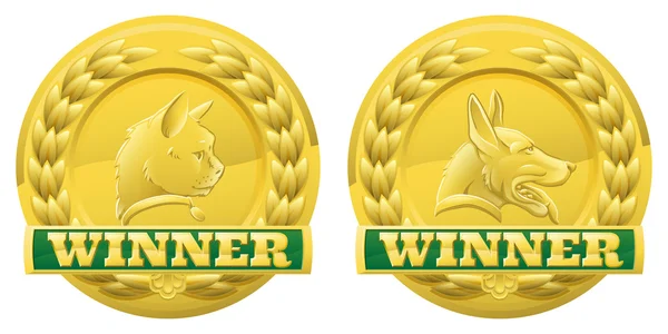 kedi ve köpek evcil hayvan Kazananlar madalya