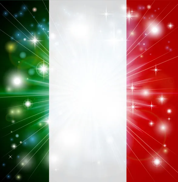 Italiaanse vlag achtergrond — Stockvector