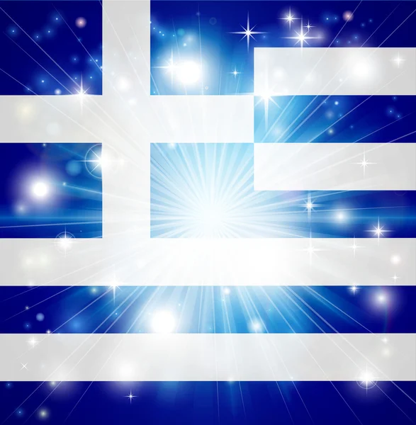 Hintergrund der griechischen Flagge — Stockvektor