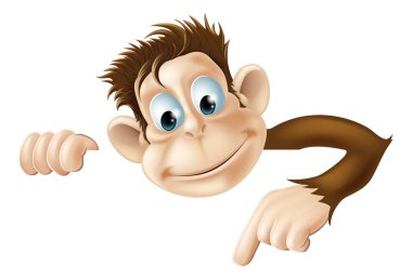 Pointing Monkey clipart