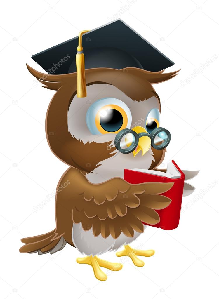 Download Owl Reading Book Vector Image By C Krisdog Vector Stock 18918957