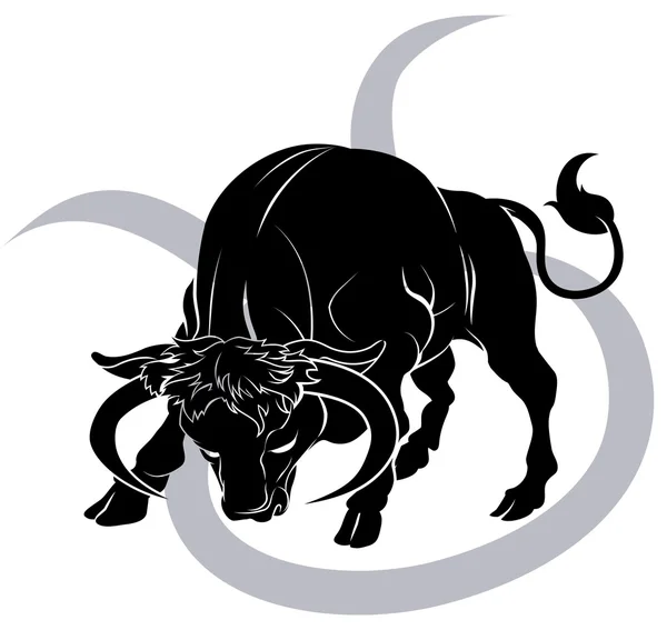 Taurus zodiac horoscope astrology sign — Stock Vector