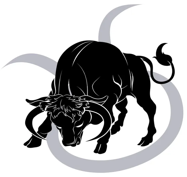 Toro segno zodiacale astrologia oroscopo — Vettoriale Stock