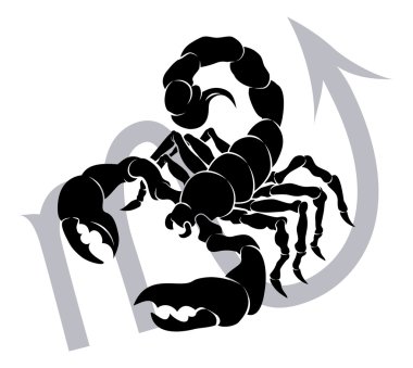 Scorpio zodiac horoscope astrology sign clipart