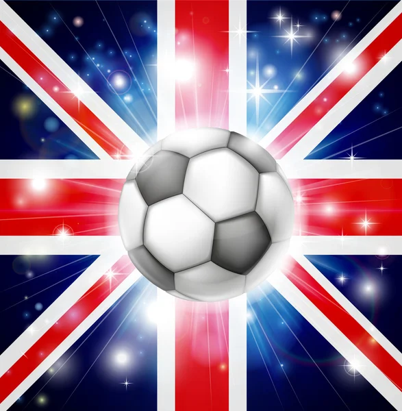 UK fotboll flagg — Stock vektor