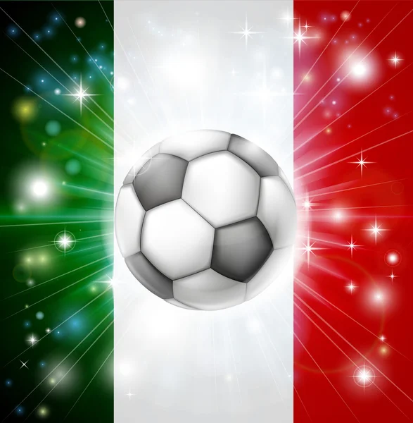 Italien fotboll flagg — Stock vektor