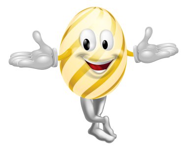 karikatür Paskalya yortusu yumurta adam