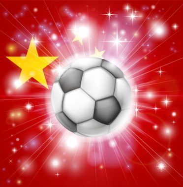 Çin futbol bayrağı