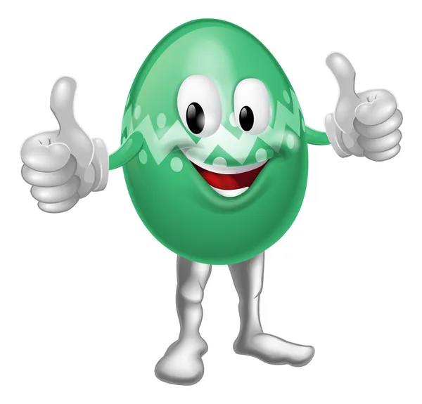 Easter Egg Cartoon Man — Stock Vector