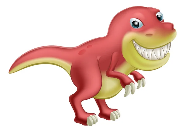 Dinosaurio de dibujos animados — Vector de stock