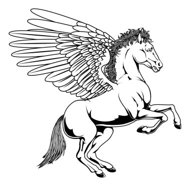 Pegasus illustration clipart
