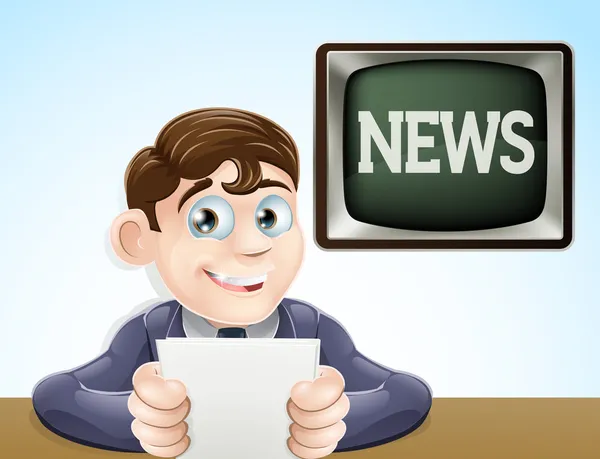 News reporter — Stock Vector