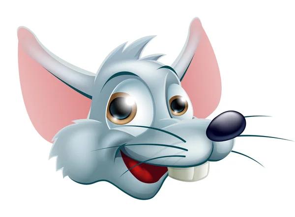 Cartoon råtta ansikte — Stockový vektor