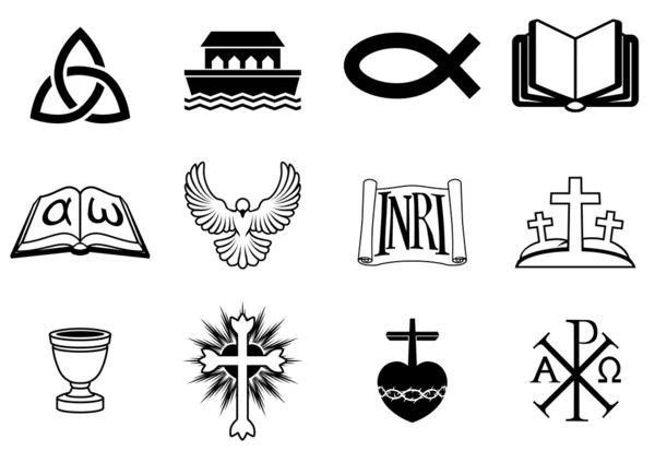 Christian icons Royalty Free Stock Vectors