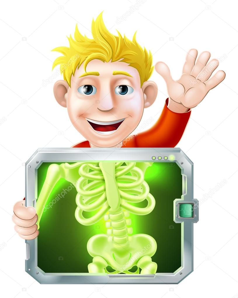 Xray Man Waving