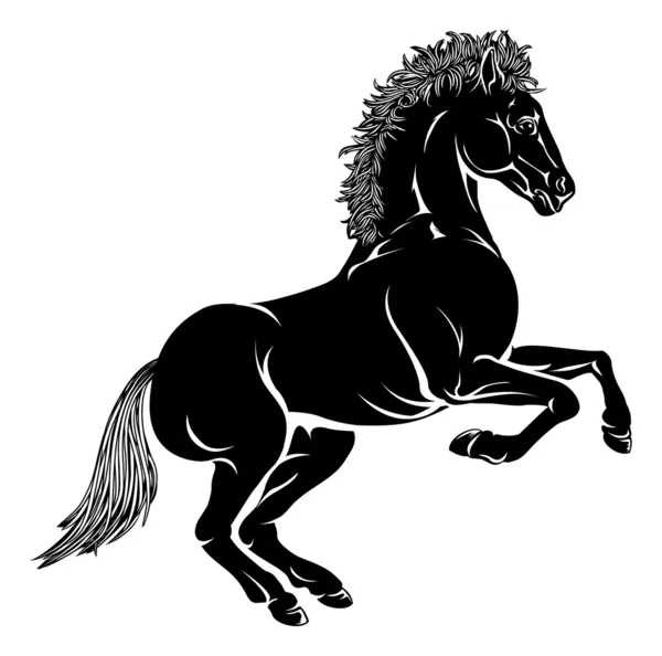 Ilustracja koń stylizowany — Wektor stockowy