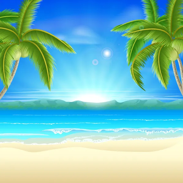Пляжний літній святковий фон — стоковий вектор