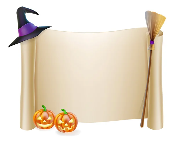 Halloween-Schriftrolle Hintergrund — Stockvektor