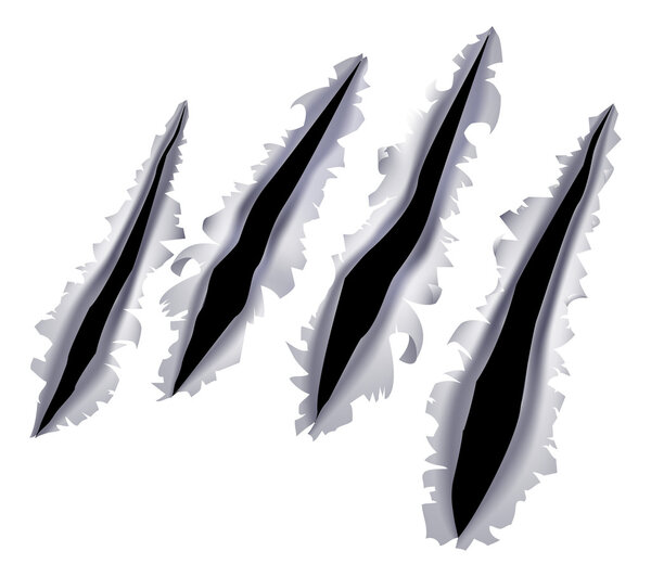 Monster claw scratch hole