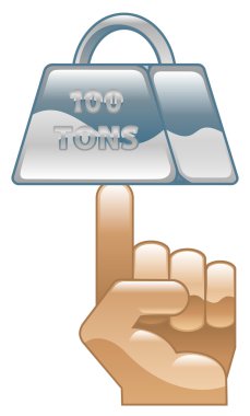 Güçlü konsept simgesi clipart illüstrasyonu