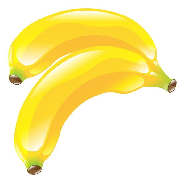 Illustratie van bananenfruit icoon clipart — Stockvector
