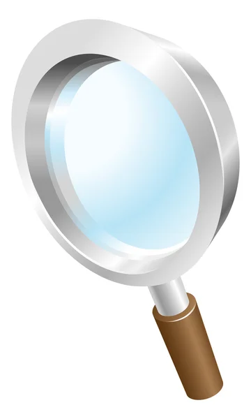 Magnifying glass search icon clipart — Stock Vector