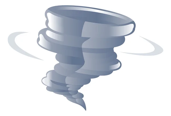 Icône météo clipart tornade cyclone illustration — Image vectorielle