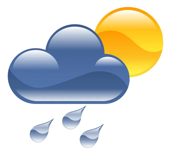 Obrázek kliparty ikon počasí — Stockový vektor