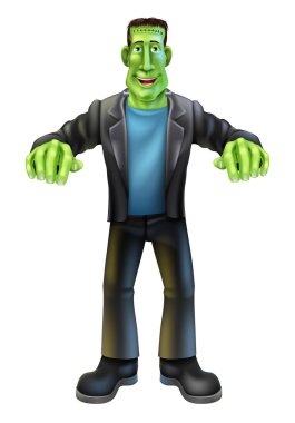 Cadılar Bayramı karikatür frankenstein