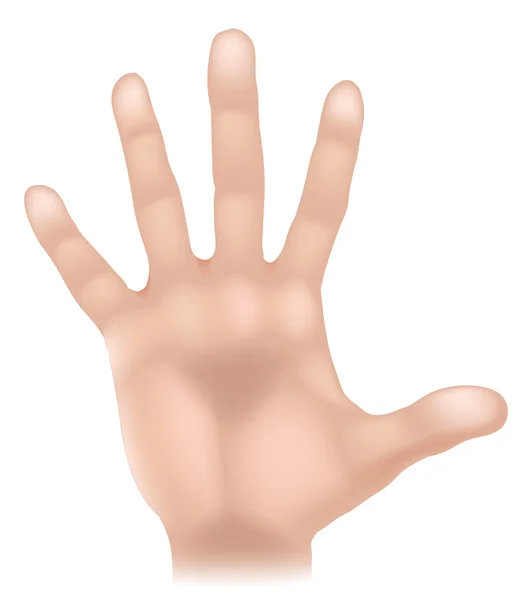 Hand lichaam deel illustratie — Stockvector