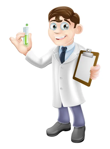 Scientist cartoon — Stock Vector