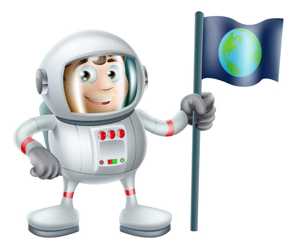 Cartoon Astronaut — Stock Vector