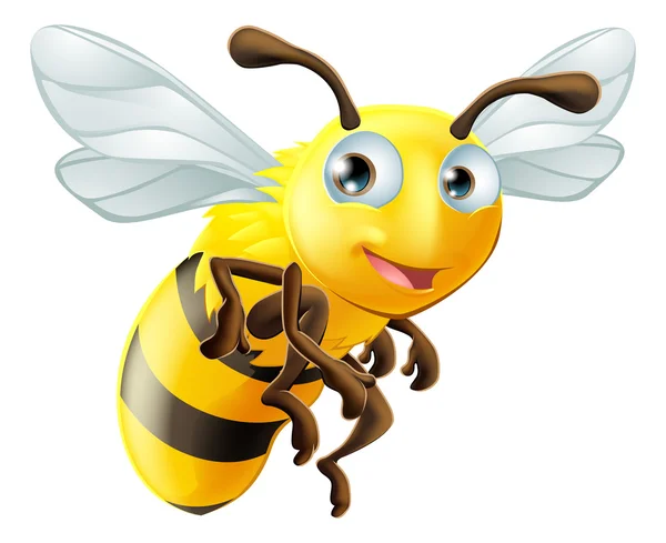 Abeja de dibujos animados — Vector de stock