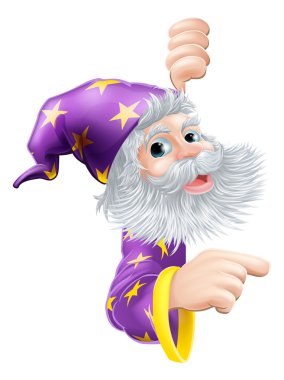 Sihirbaz gözatma yuvarlak işareti