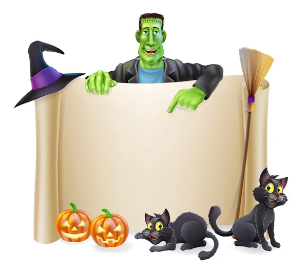 Halloween-Schriftrolle Hintergrund — Stockvektor