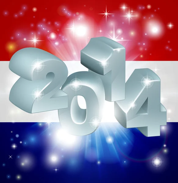 2014 네덜란드 깃발 — 스톡 벡터