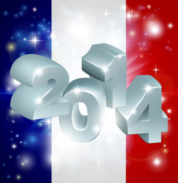 Bandera de Francia 2014 — Vector de stock