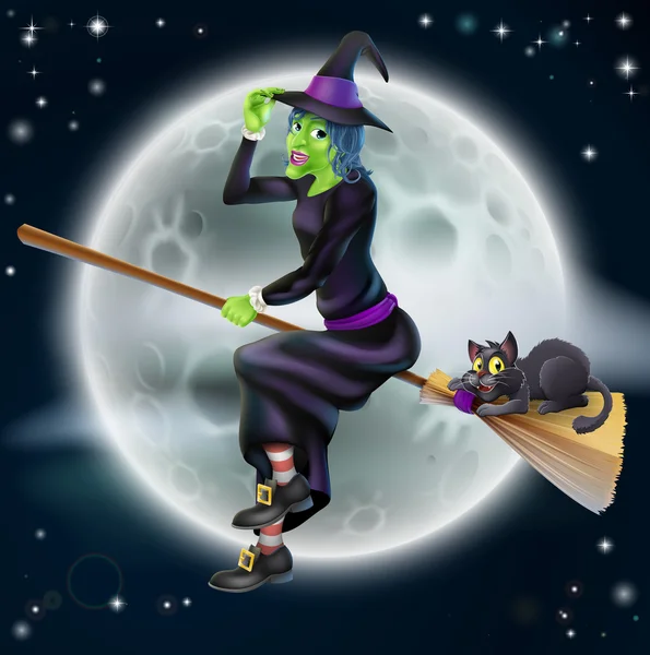 Bruja de Halloween 2013 E1 — Vector de stock