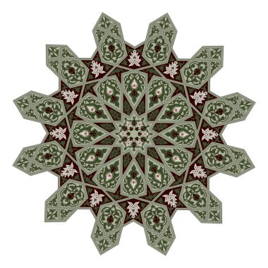 Ortadoğu çiçek desen motif