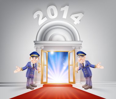 Yeni yıl 2014 kırmızı halı
