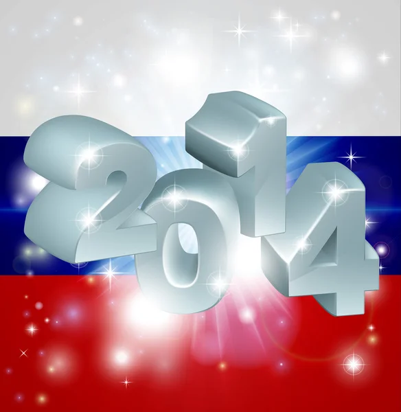 Bandeira russa 2014 — Vetor de Stock